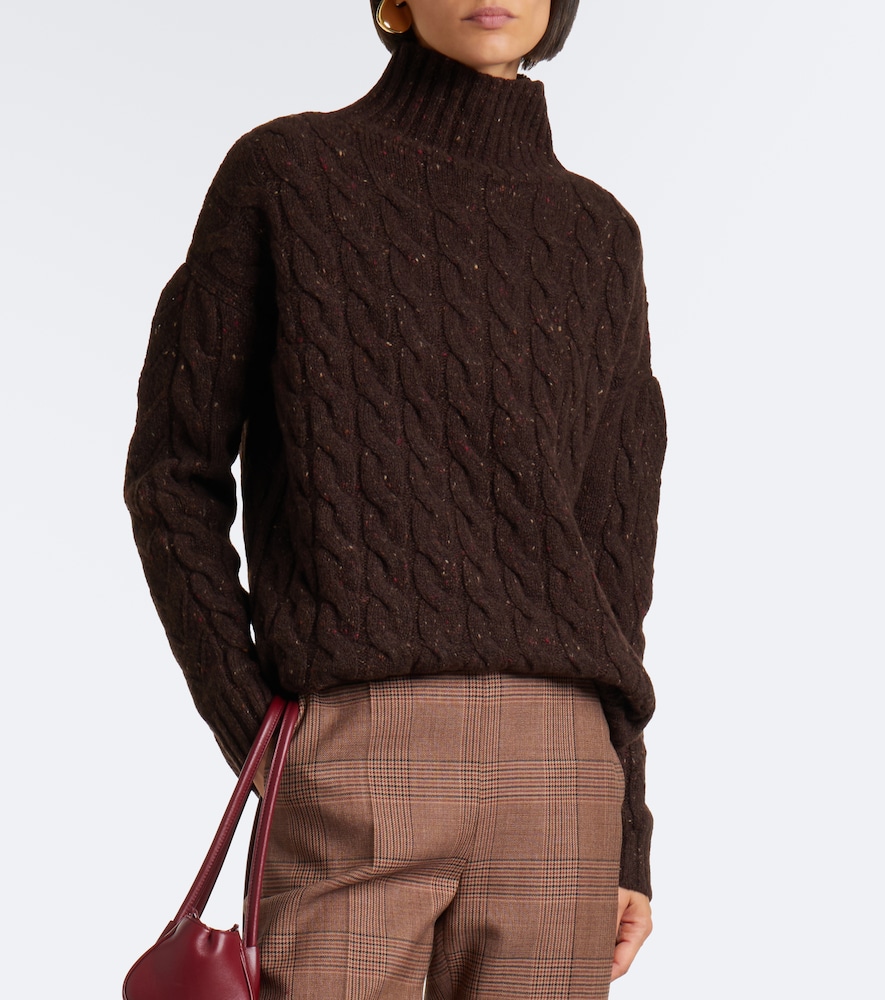 Cable-Knit Wool And Cashmere-Blend Sweater