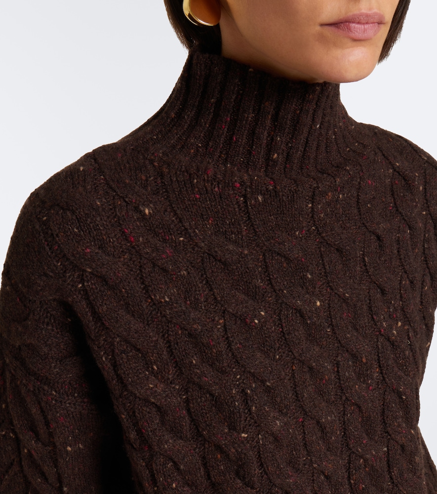 Cable-Knit Wool And Cashmere-Blend Sweater