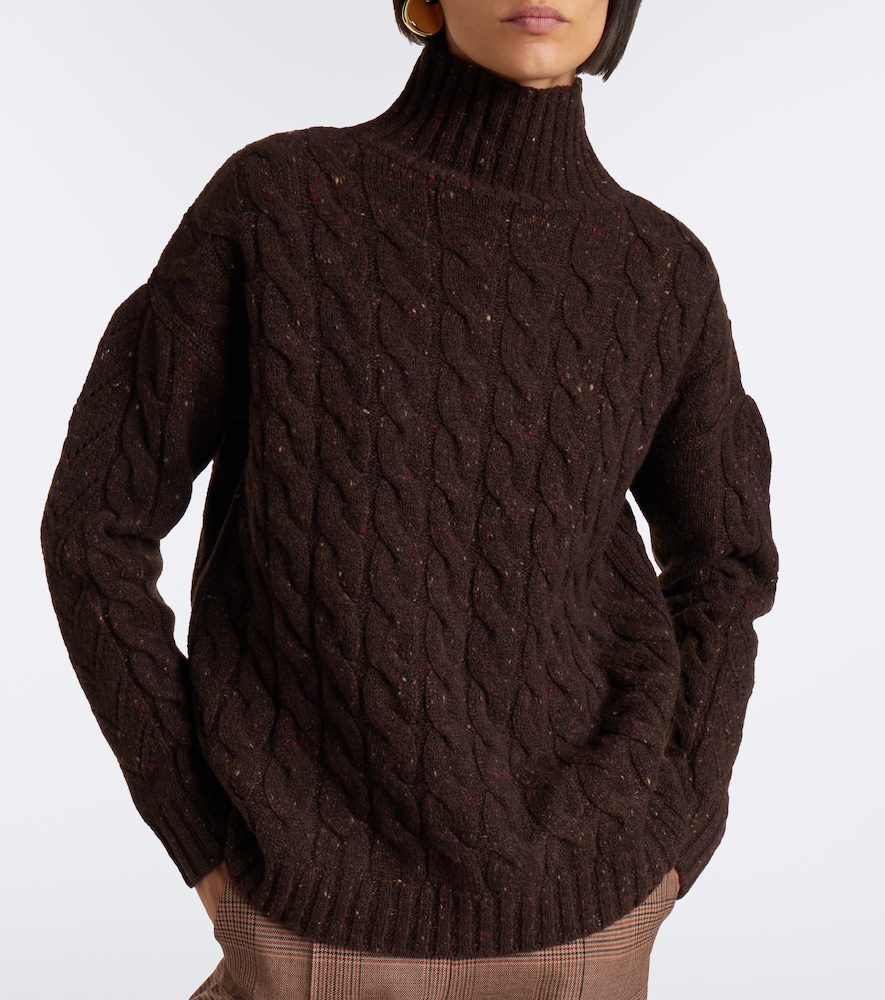 Cable-Knit Wool And Cashmere-Blend Sweater