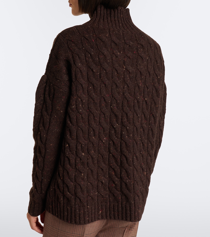 Cable-Knit Wool And Cashmere-Blend Sweater