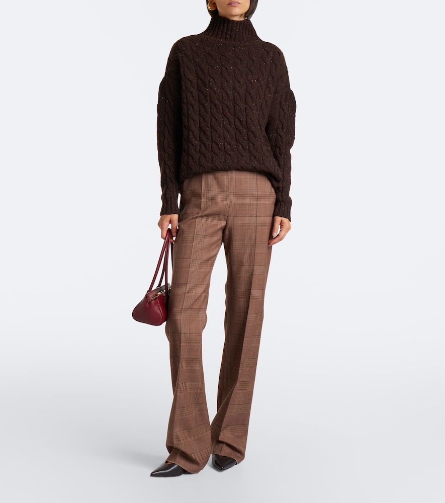 Cable-Knit Wool And Cashmere-Blend Sweater