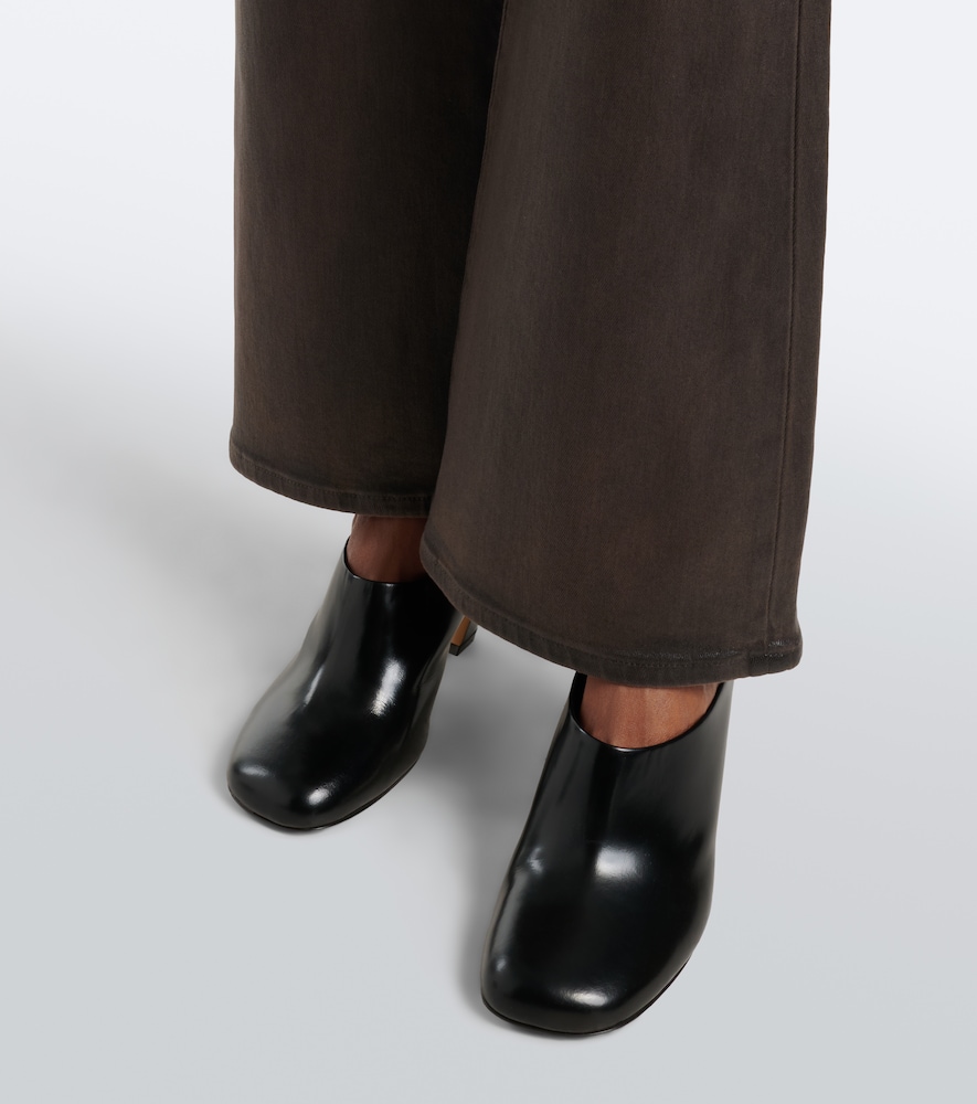 The Leggy Bootcut Coated Jeans