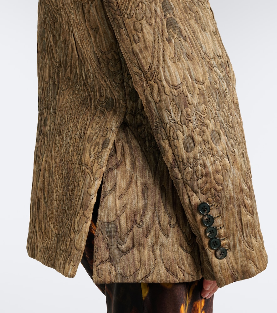 Jacquard Double-Breasted Jacket