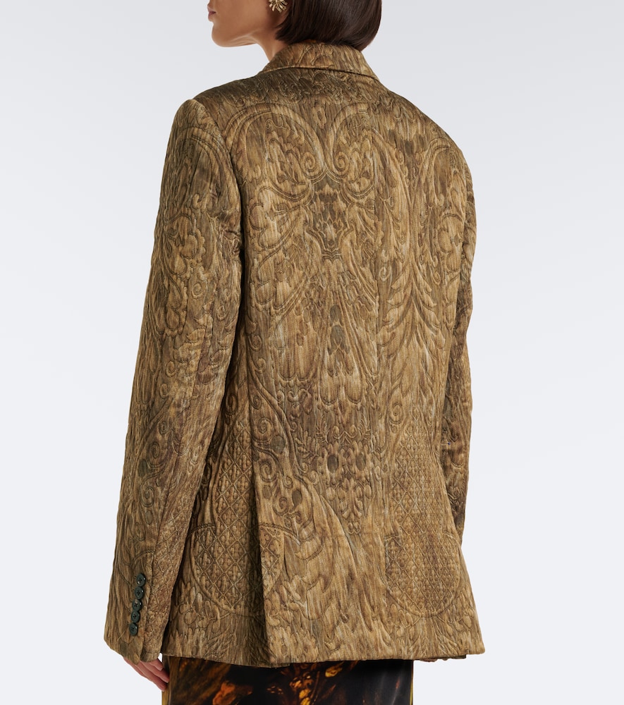 Jacquard Double-Breasted Jacket