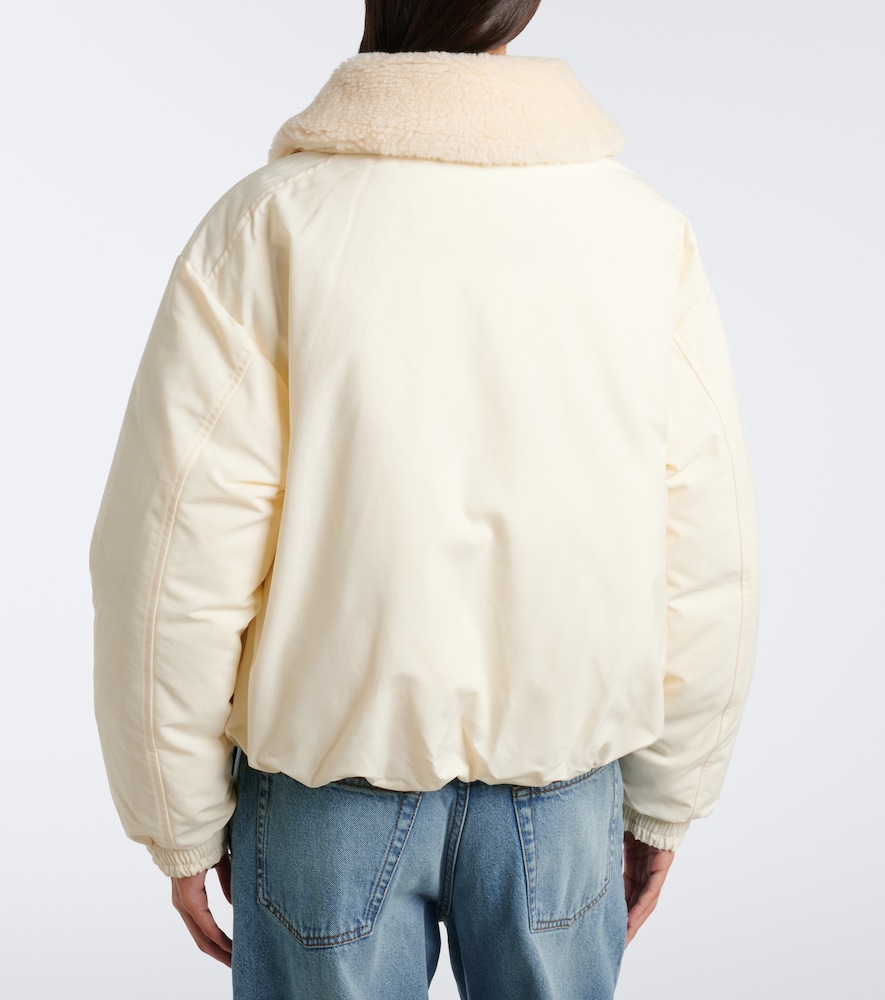 Polo Ralph Lauren Teddy-Trimmed Cropped Blouson Jacket