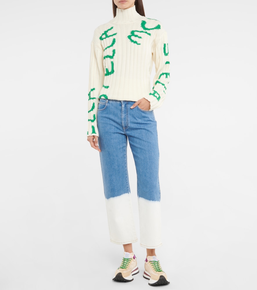  Stella Mccartney Stella Mccartney X Ed Curtis Printed Wool-blend Sweater 