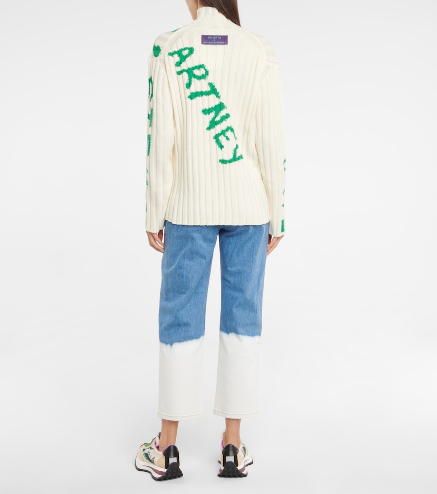  Stella Mccartney Stella Mccartney X Ed Curtis Printed Wool-blend Sweater 