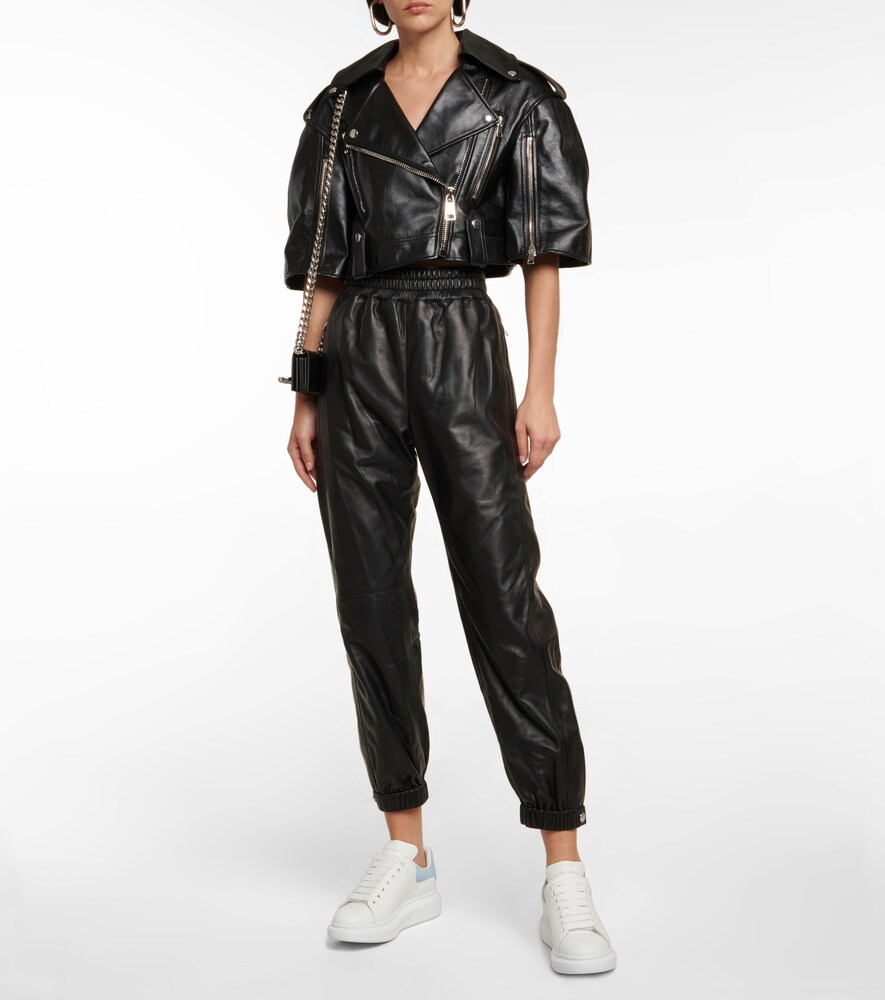 McQueen Oversized leather sneakers