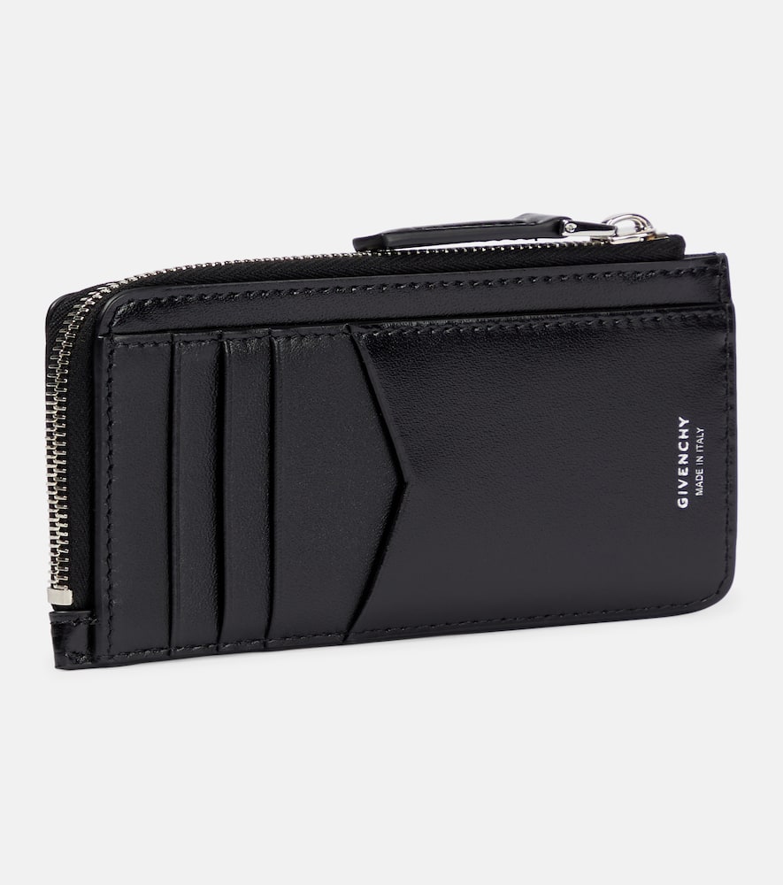 Givenchy Antigona Zipped Leather Cardholder In Black