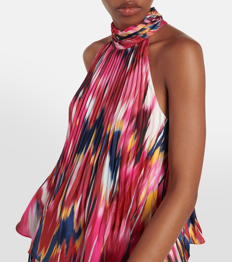 Yasenia Printed Plissé Top