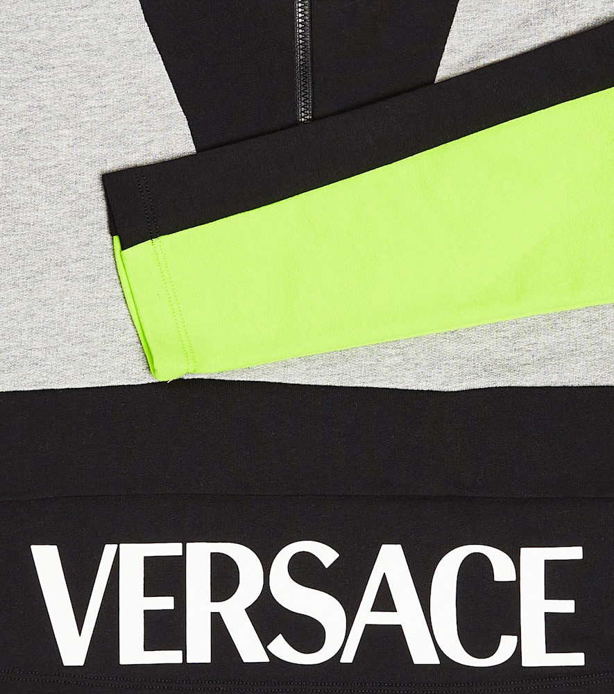  Versace Kids Versace Kids Logo Cotton Jersey Sweatshirt 