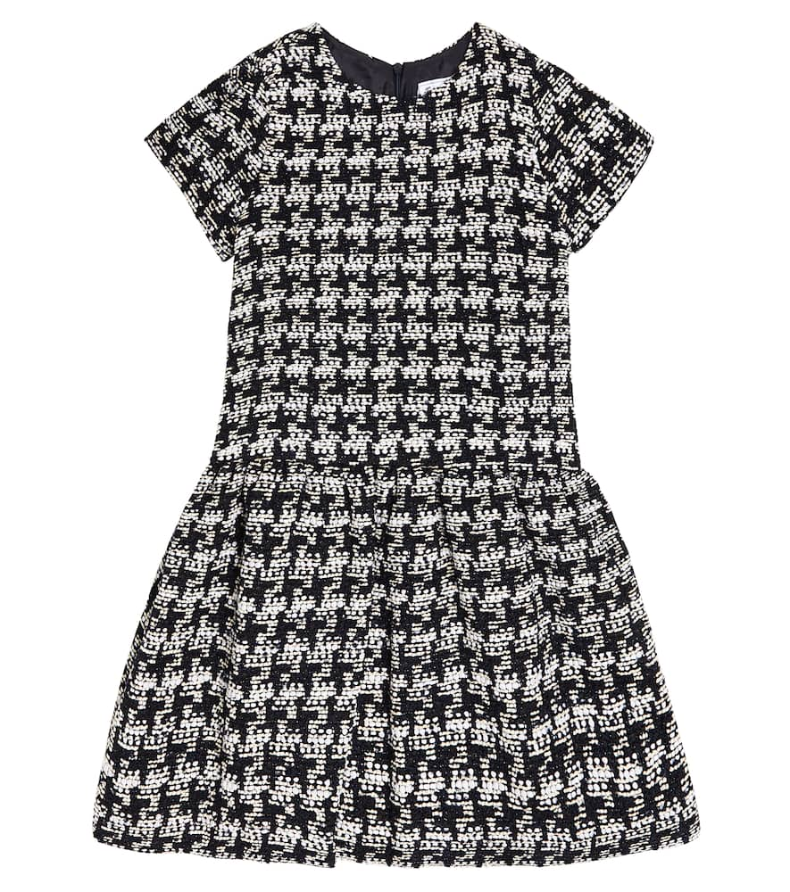 TARTINE ET CHOCOLAT HOUNDSTOOTH TWEED DRESS