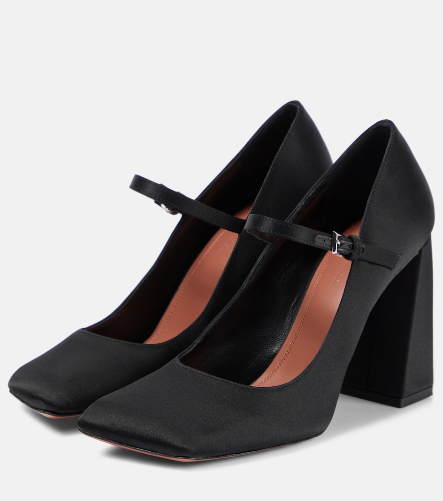  Amina Muaddi Amina Muaddi Pumps Charlotte 95 Aus Satin 