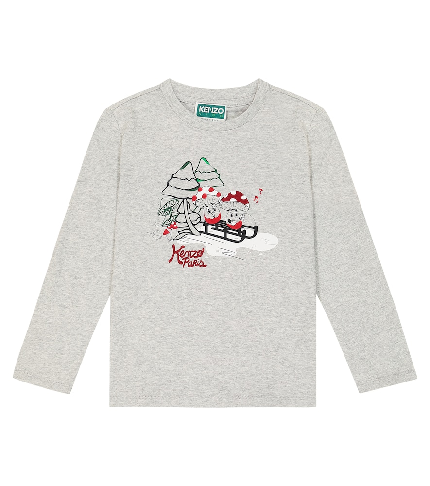 Kenzo Kids Printed cotton jersey T-shirt