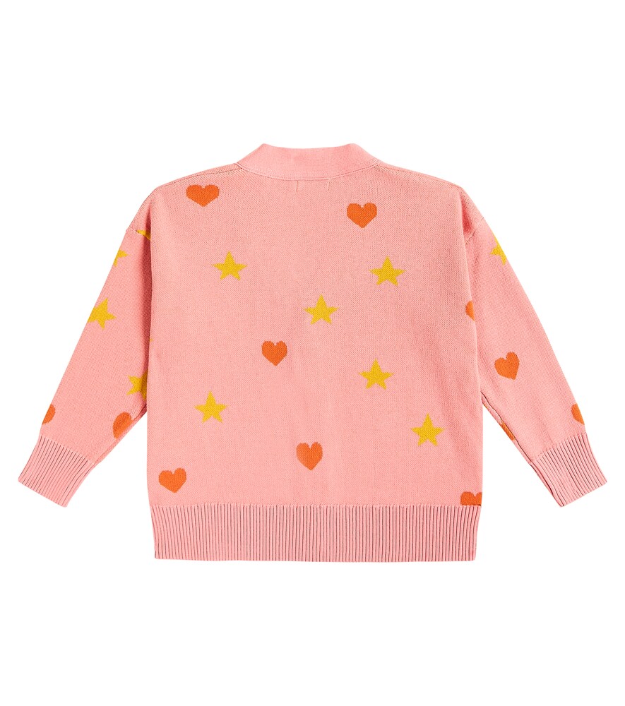  Tinycottons Tinycottons Cardigan Hearts Stars Aus Baumwoll-jacquard 
