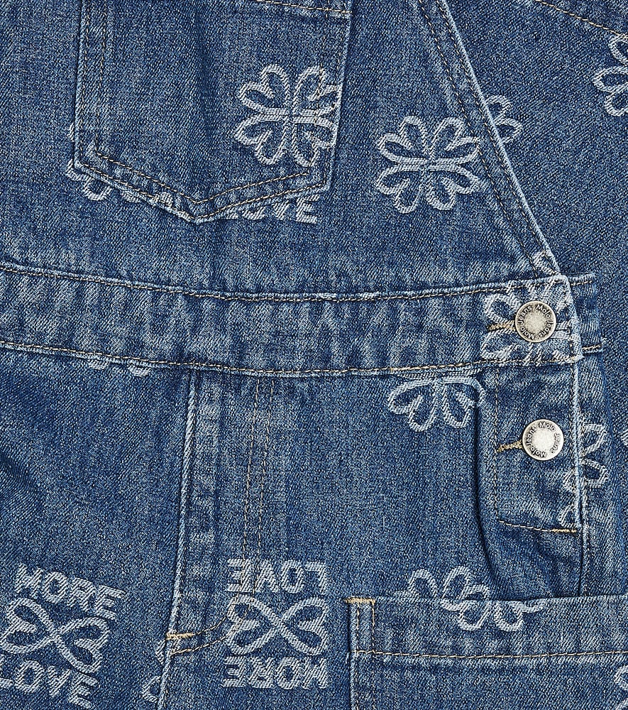  Molo Molo Amber Embroidered Denim Overalls 