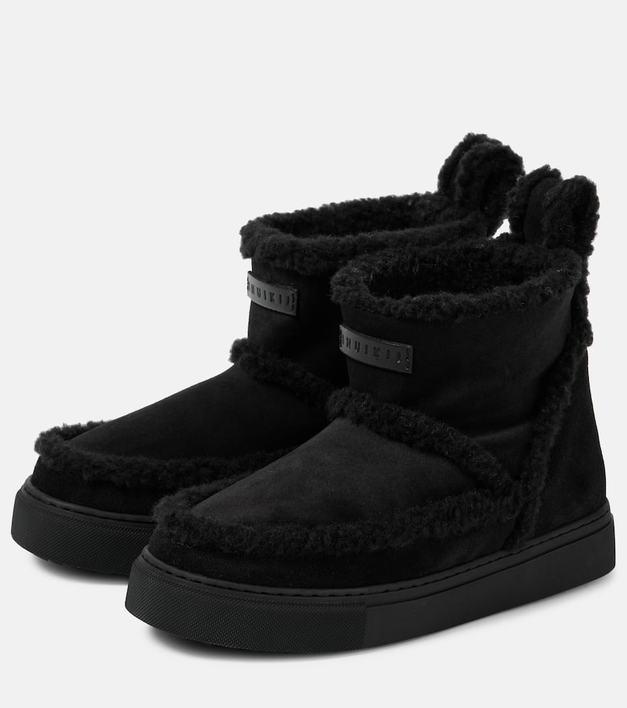 Inuikii Classic Suede Ankle Boots In Black