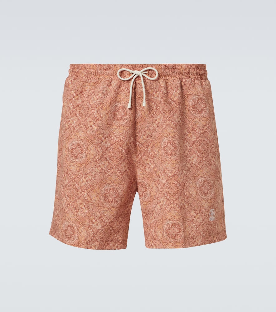 Logo swim trunks