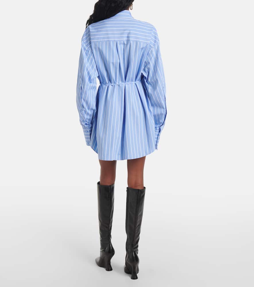 Sportmax Hemdblusenkleid Firma Aus Baumwolle In Multicolor