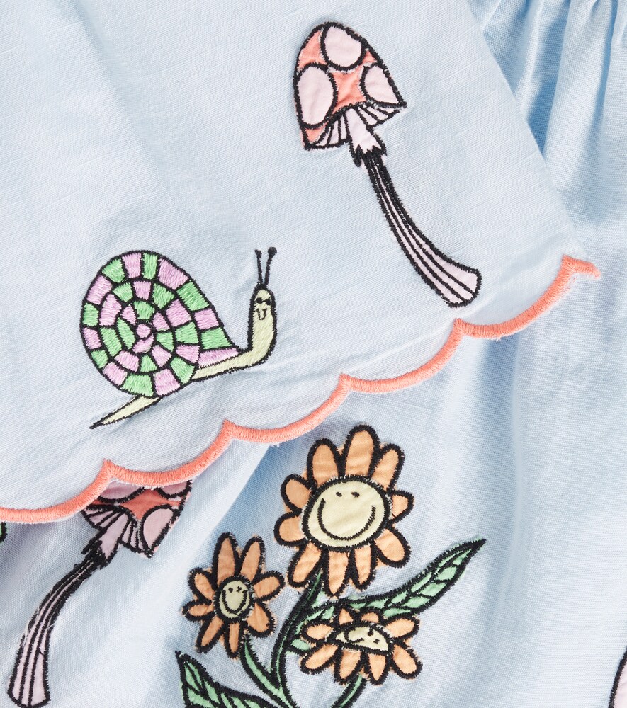  Stella Mccartney Kids Stella Mccartney Kids Rock Aus Leinen Und Baumwolle 