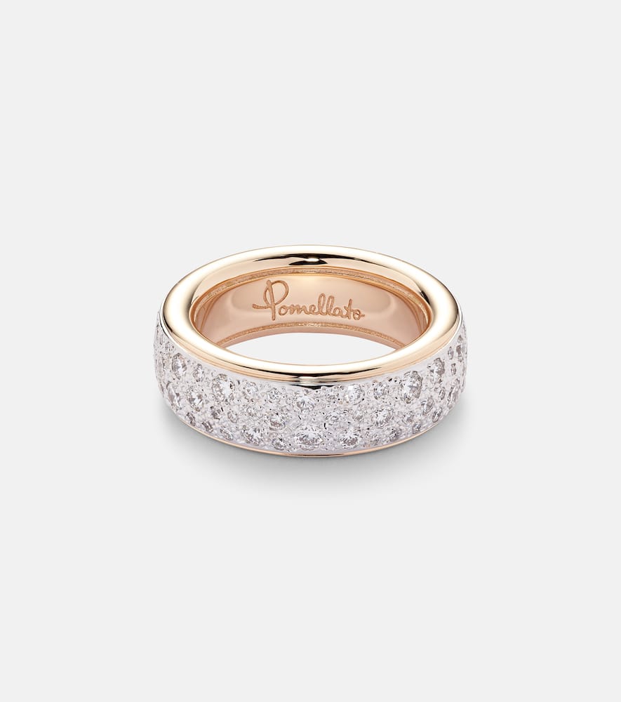 Pomellato Iconica 18kt rose gold ring with diamonds