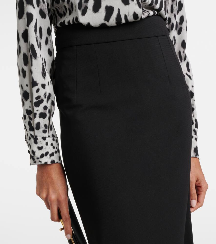Dolce & Gabbana Longuette In Technical Fabric In Black