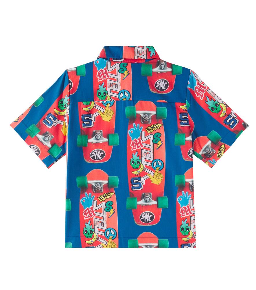 Stella Mccartney Printed Cotton Shirt In Multicoloured