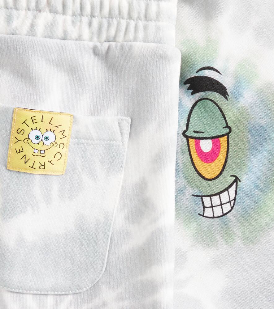 Stella Mccartney X Spongebob Squarepants Printed Shorts In Grey