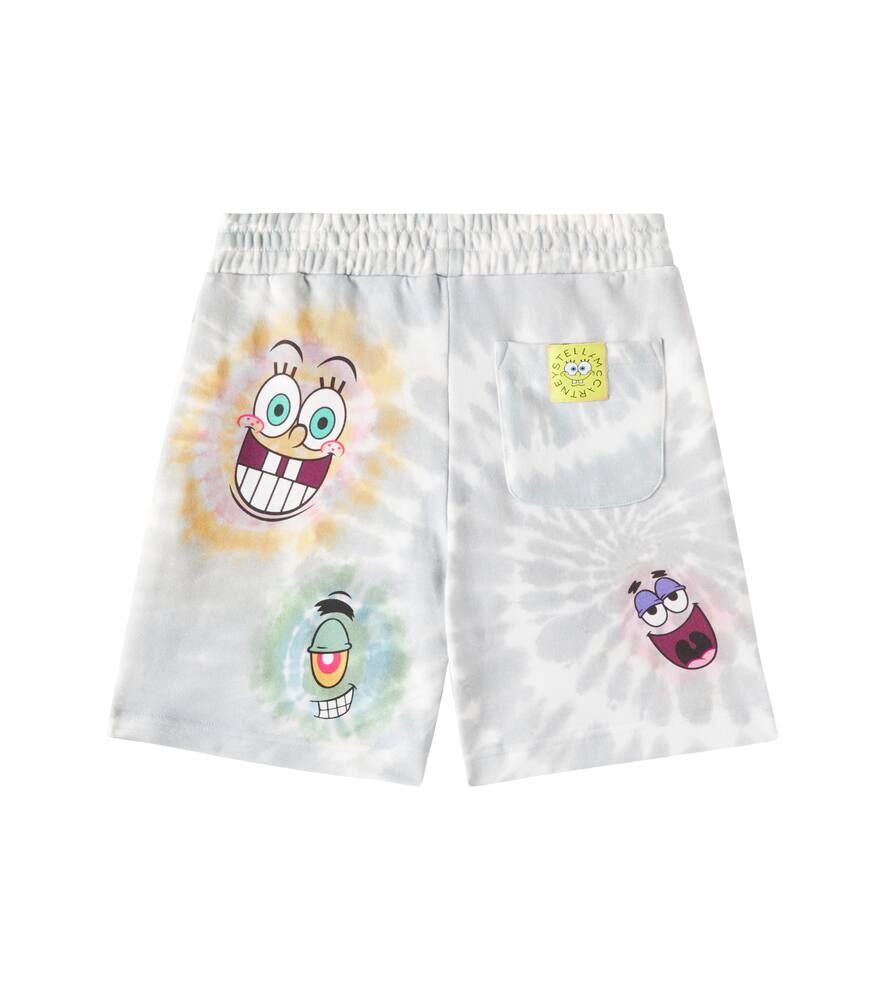 Stella Mccartney X Spongebob Squarepants Printed Shorts In Grey