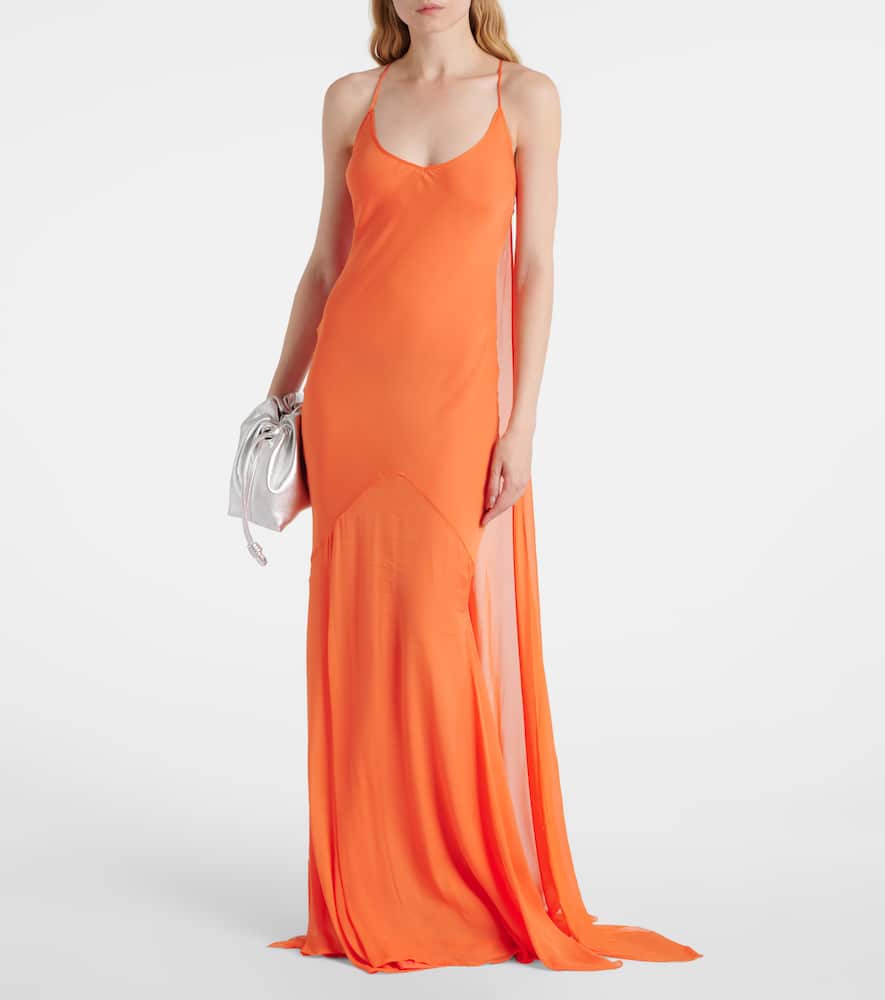 Alexandra Miro Robe Gloria Aus Seidenchiffon