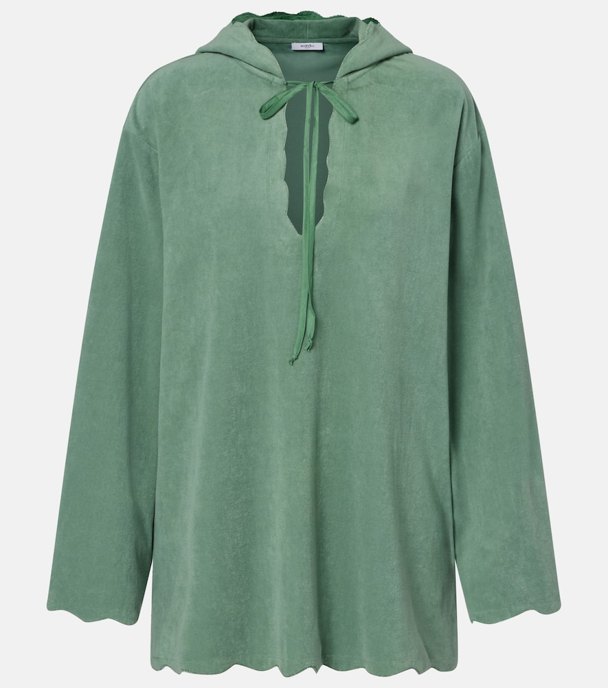Baughman cotton-blend terry top