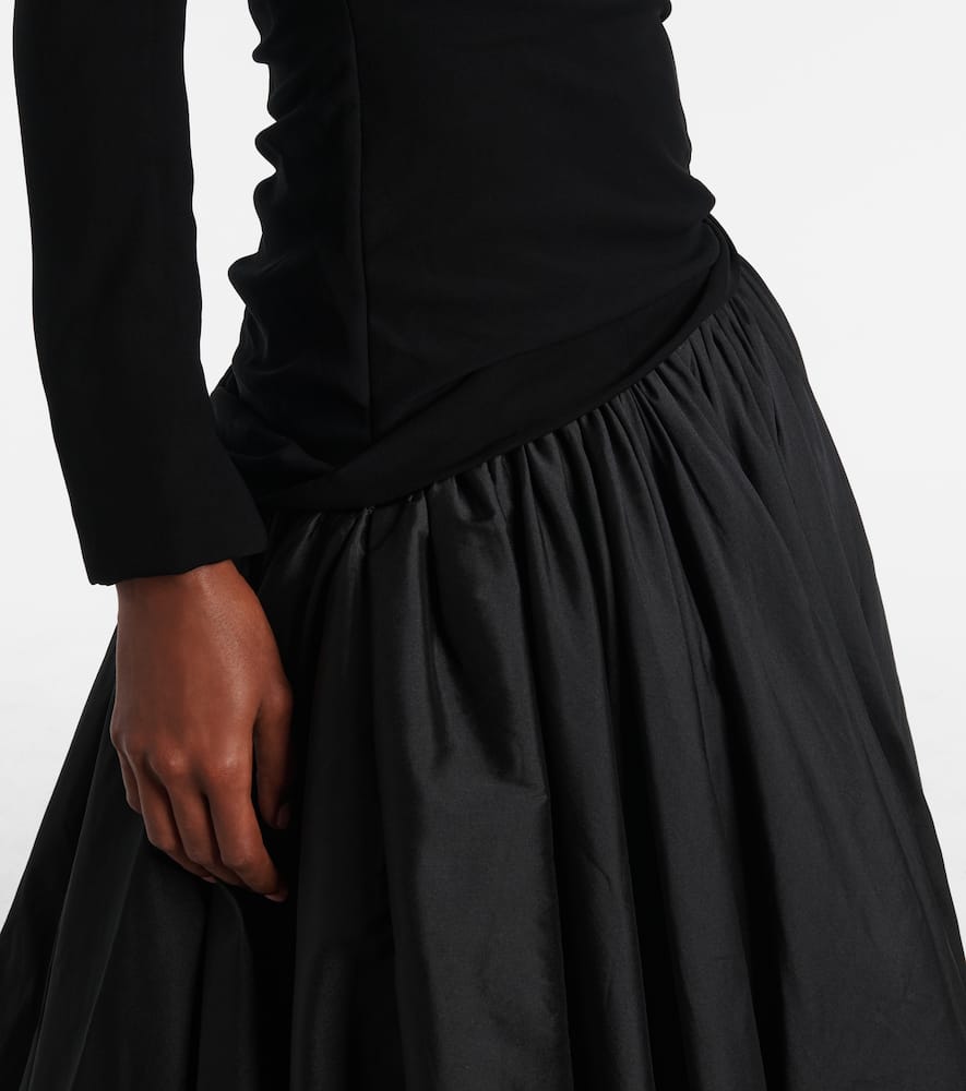 Marmar Halim Draped Gown In Black