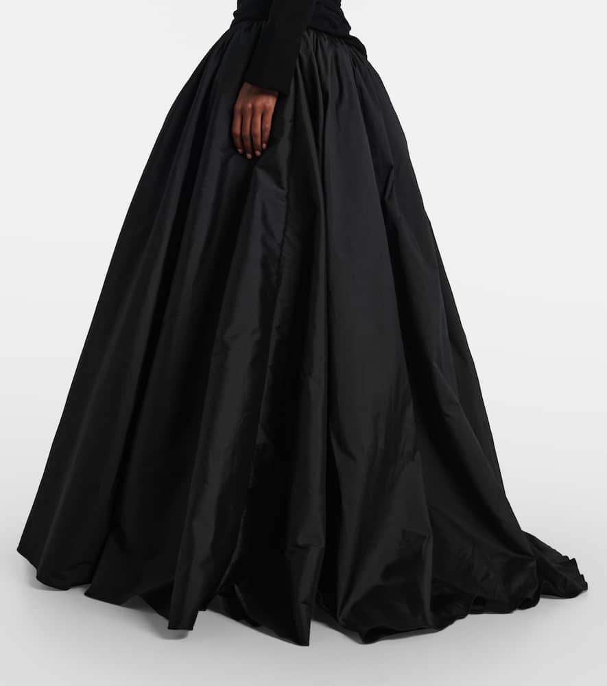 Marmar Halim Draped Gown In Black