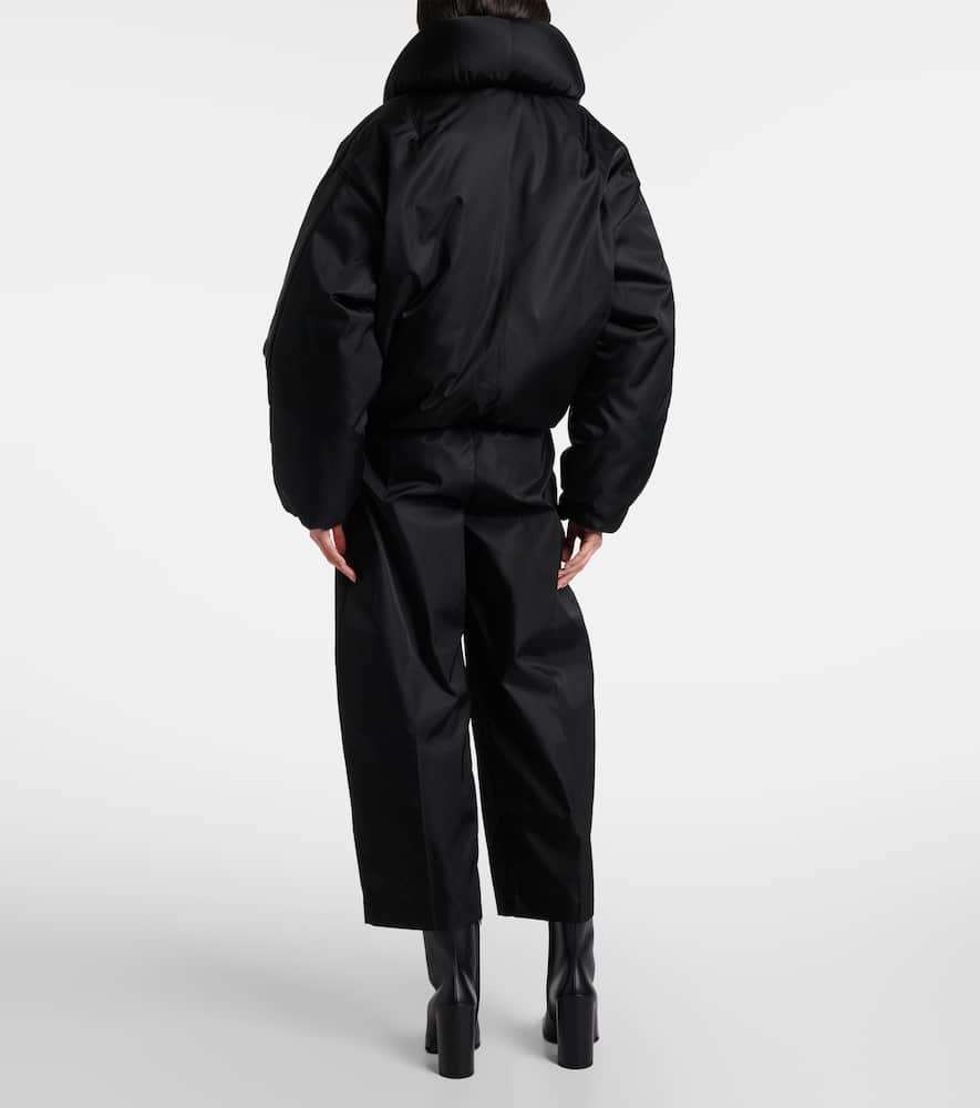 Alaïa Insulated Long Sleeve High Collar Jacket In Black