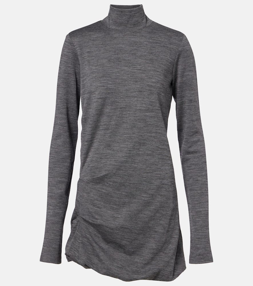 Luigia wool and cotton-blend minidress