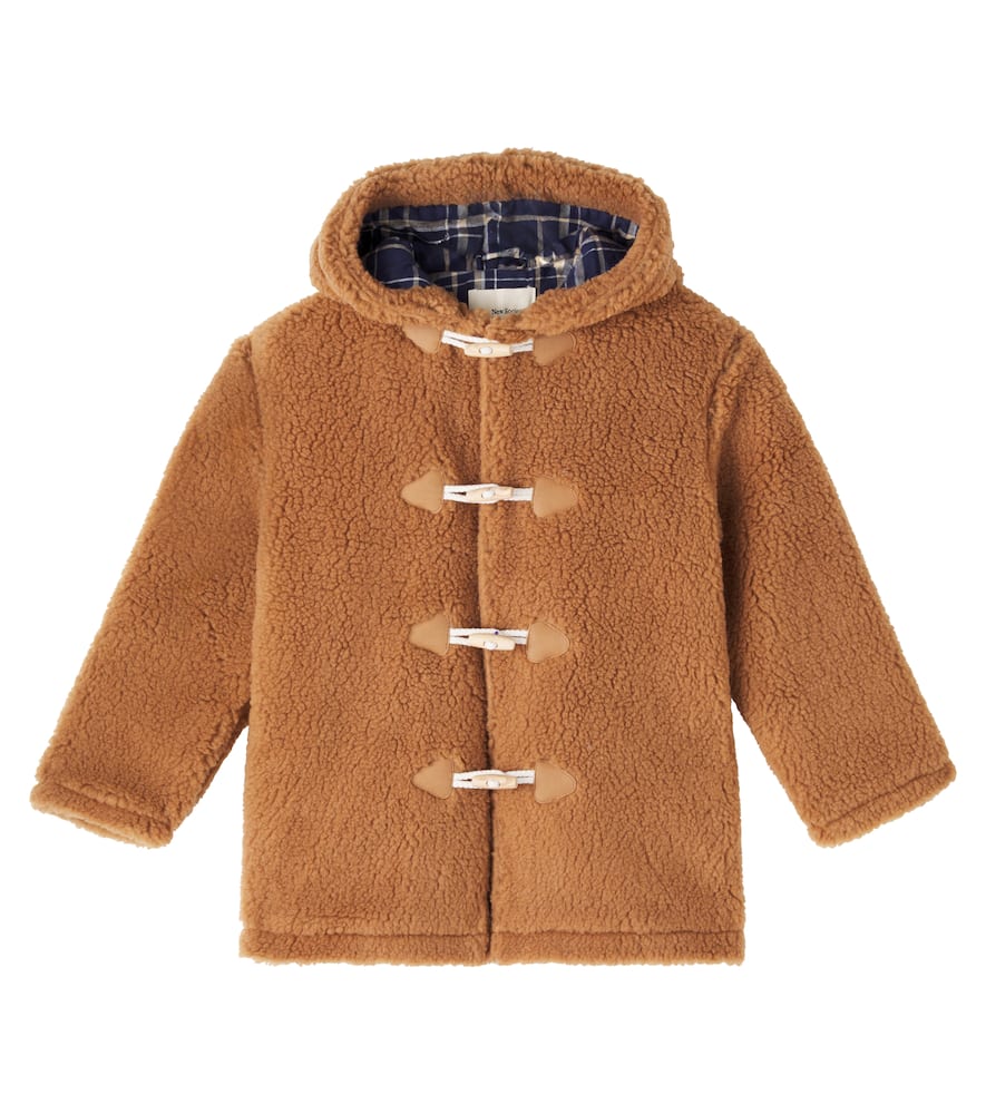 The New Society Ninette Faux Shearling Coat In Brown