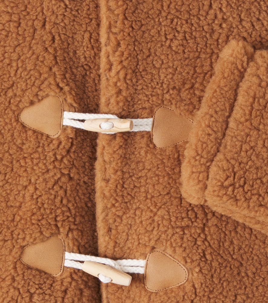The New Society Ninette Faux Shearling Coat In Brown