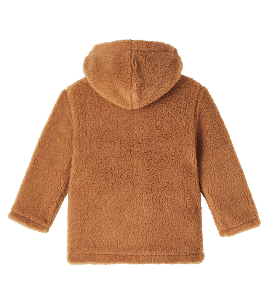 The New Society Ninette Faux Shearling Coat In Brown