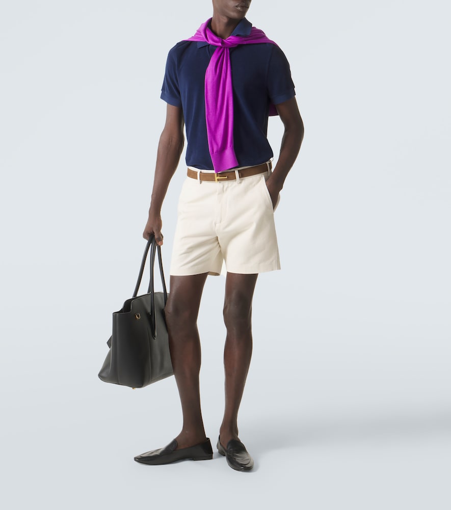 Cotton-Blend Terry Polo Shirt