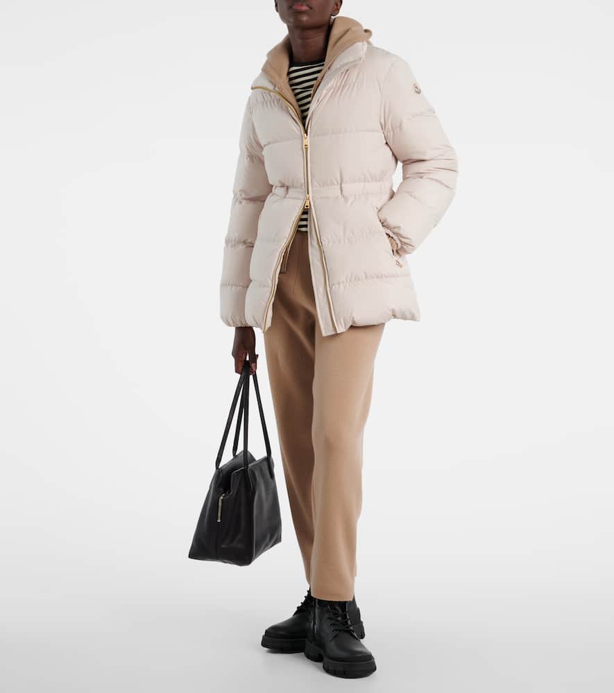 Moncler Brossette Down Puffer Jacket In White