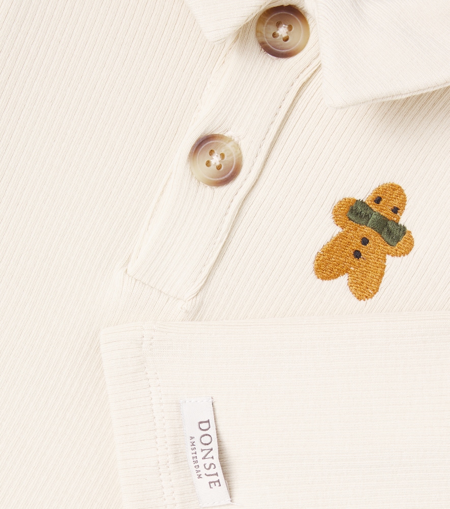  Donsje Donsje Baby Polau Cotton-blend Bodysuit 