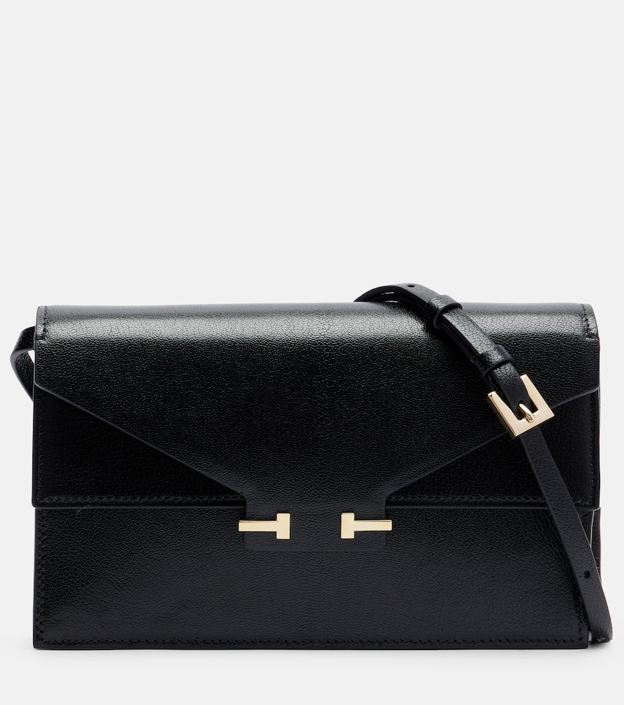 Tom Ford T Mini leather crossbody bag
