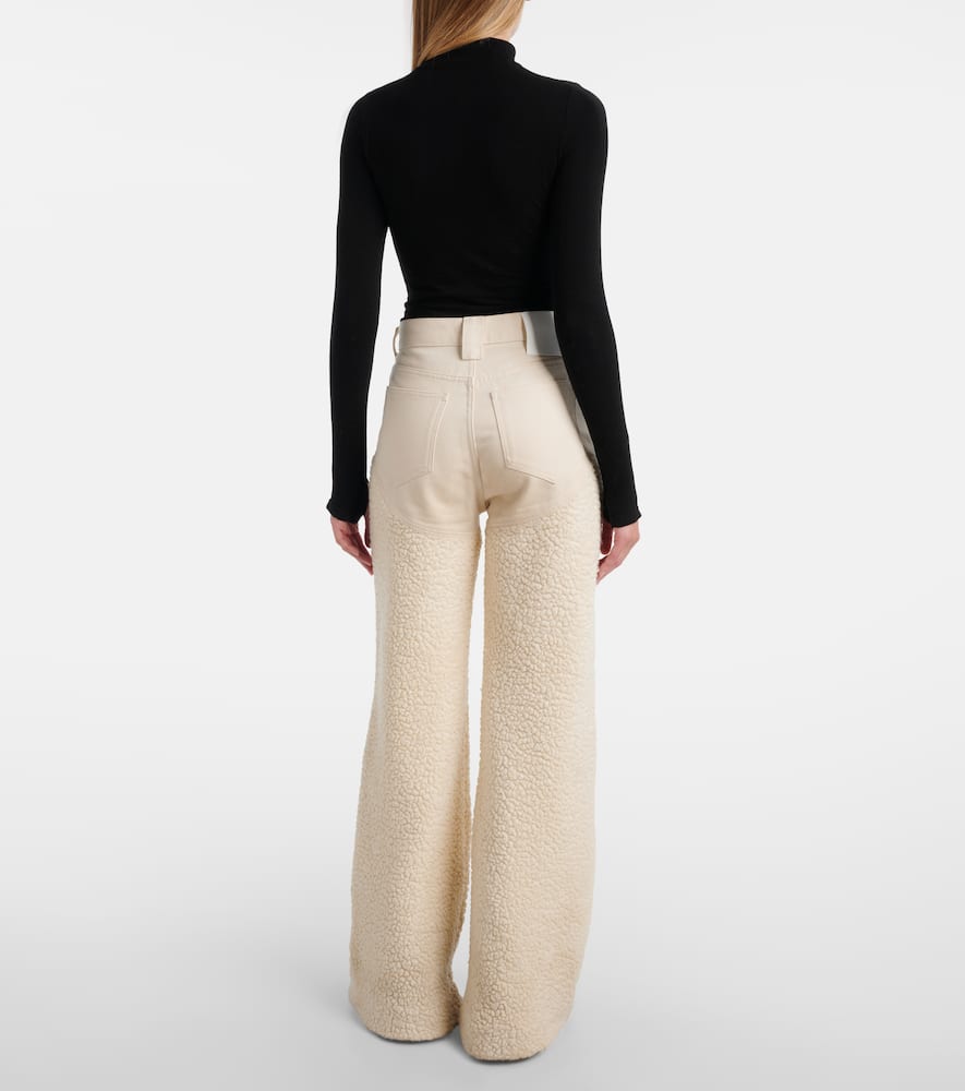 Cordova Kozzy Wool-blend Wide-leg Pants In Pink