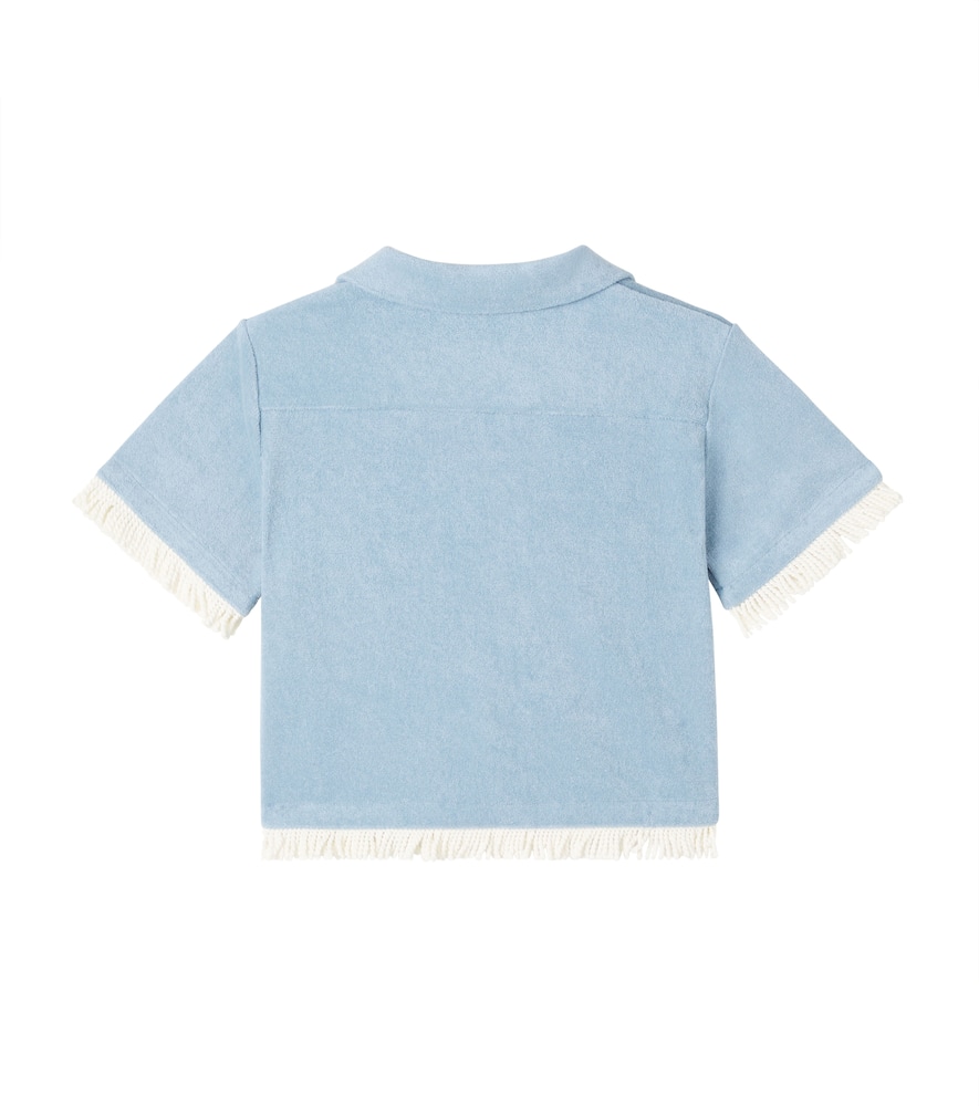Zimmermann Awaken Cotton-blend Terry Top In Blue