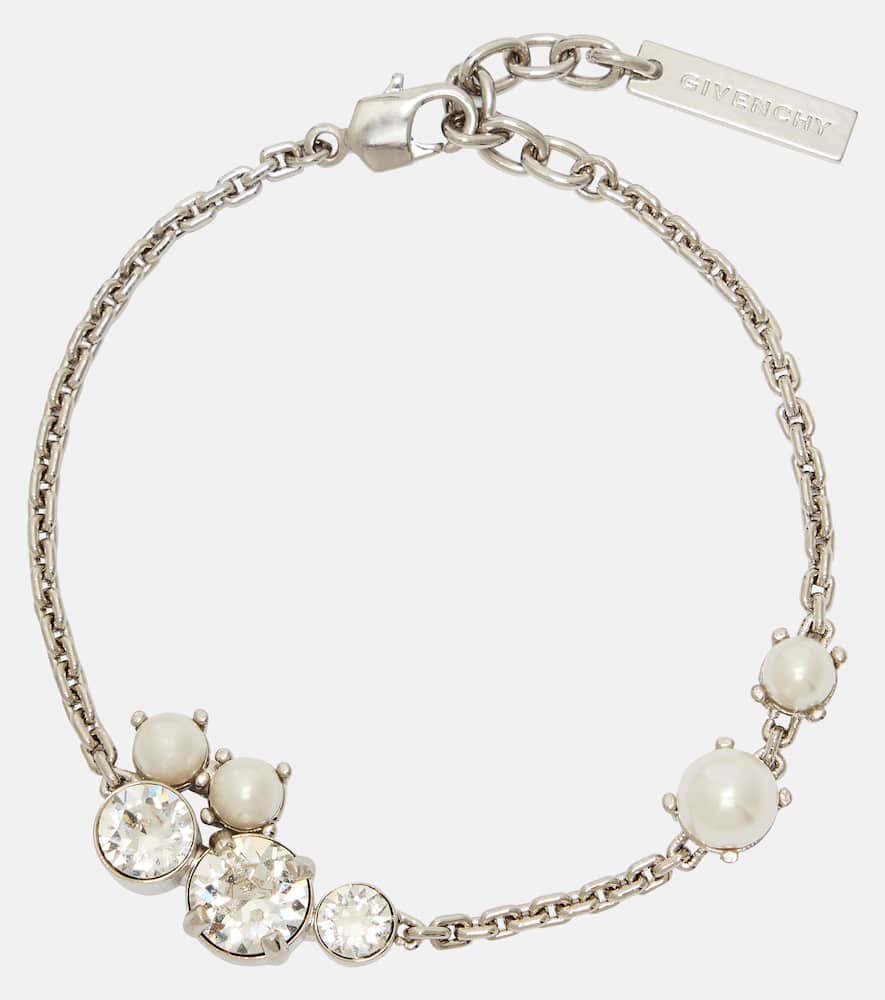 Givenchy Embellished Bracelet In Silver