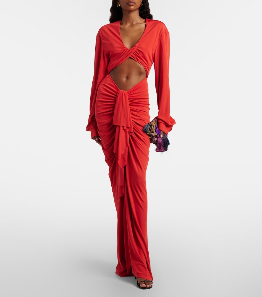 Christopher Esber Vivenda cutout gathered gown