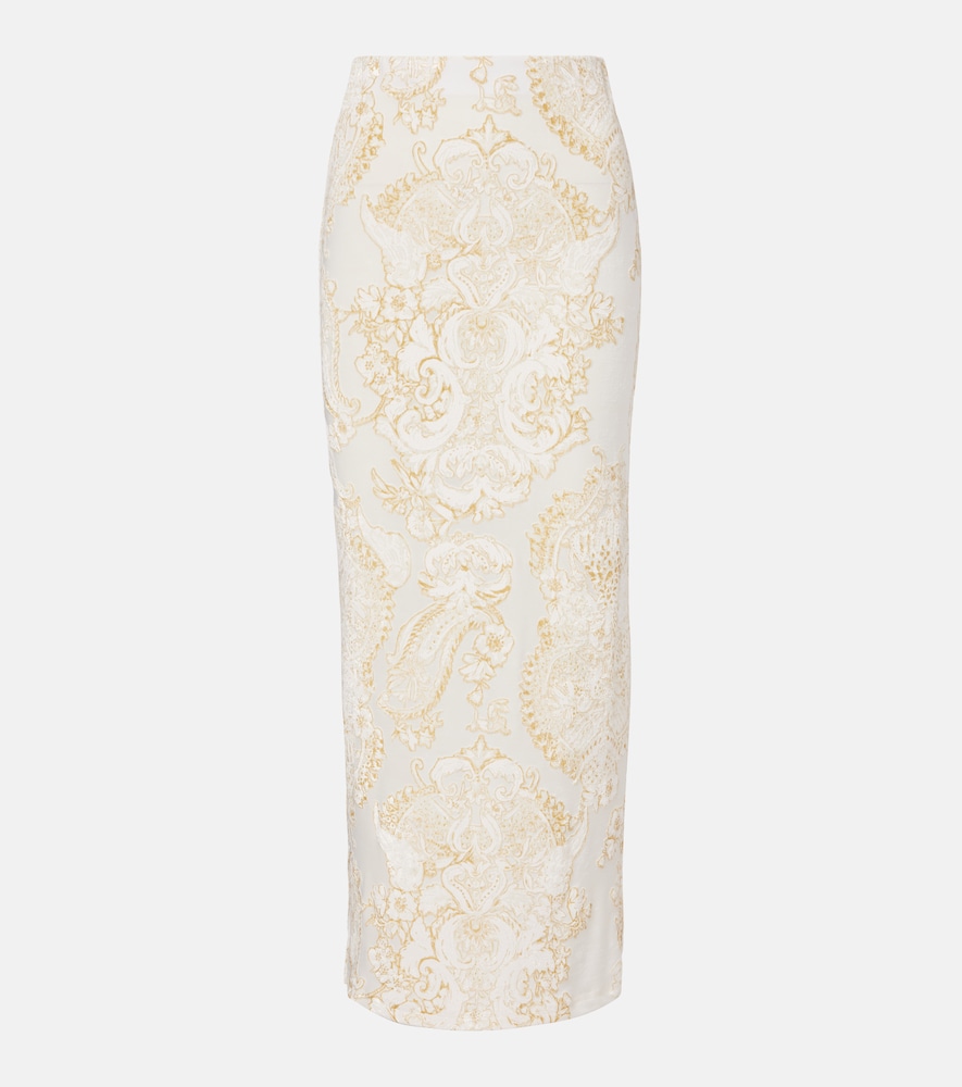 Roberto Cavalli Printed midi skirt