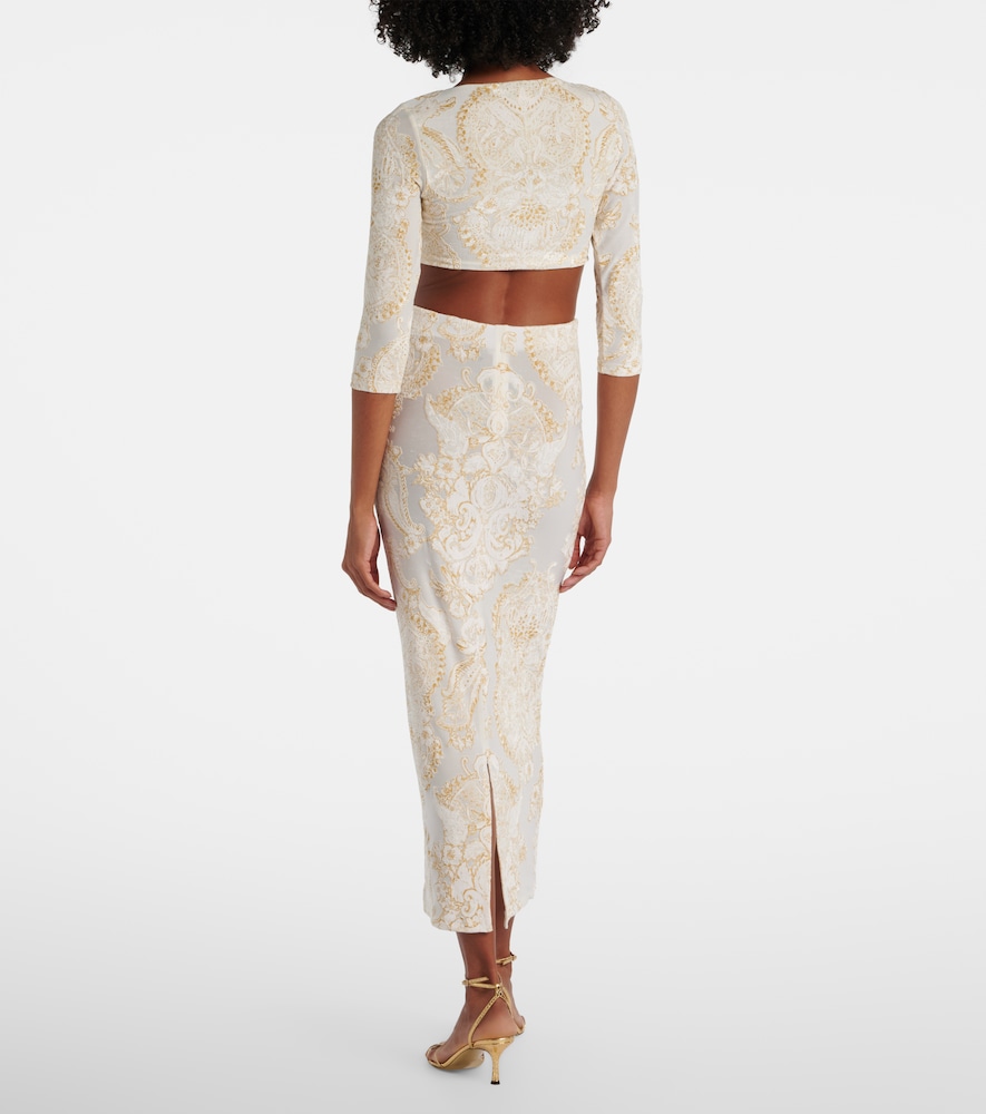  Roberto Cavalli Roberto Cavalli Printed Midi Skirt 