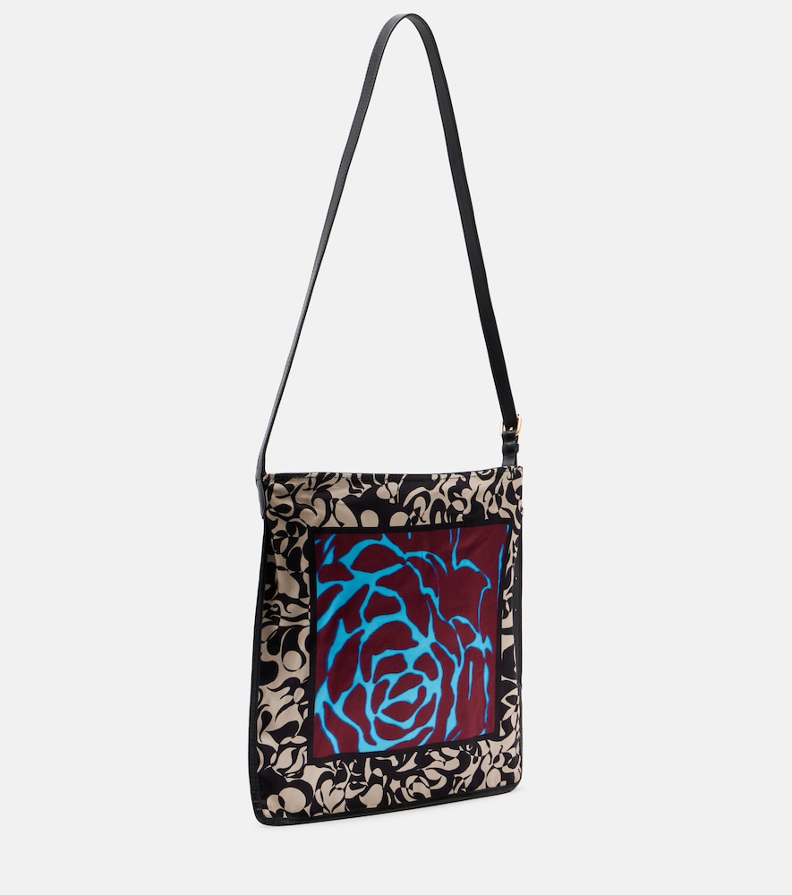  Dries Van Noten Dries Van Noten Small Printed Satin Shoulder Bag 