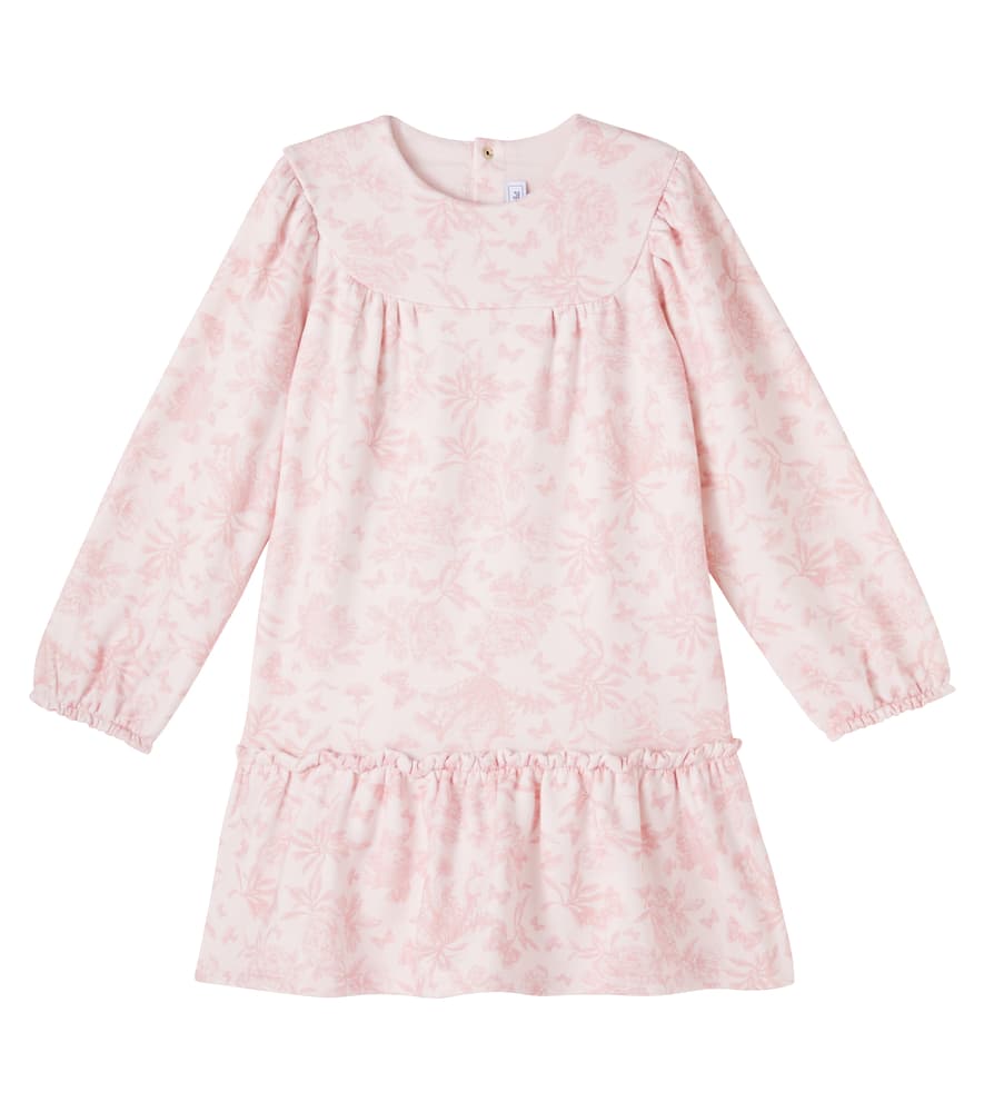 Tartine Et Chocolat Kids' Floral Cotton Dress In Pink